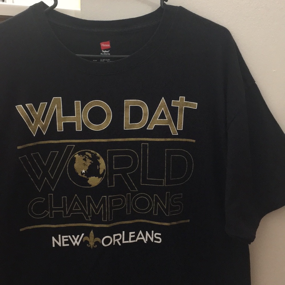 NFL(New Orleans Saints)-“Who Dat-World Champs” Tee
